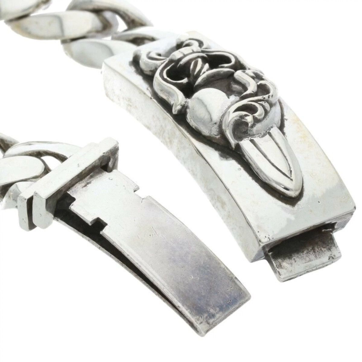 Chrome Hearts 13Link Chrome Hearts Classic Link Dagger Heart ID Bracelet Size ONE SIZE - 4 Thumbnail