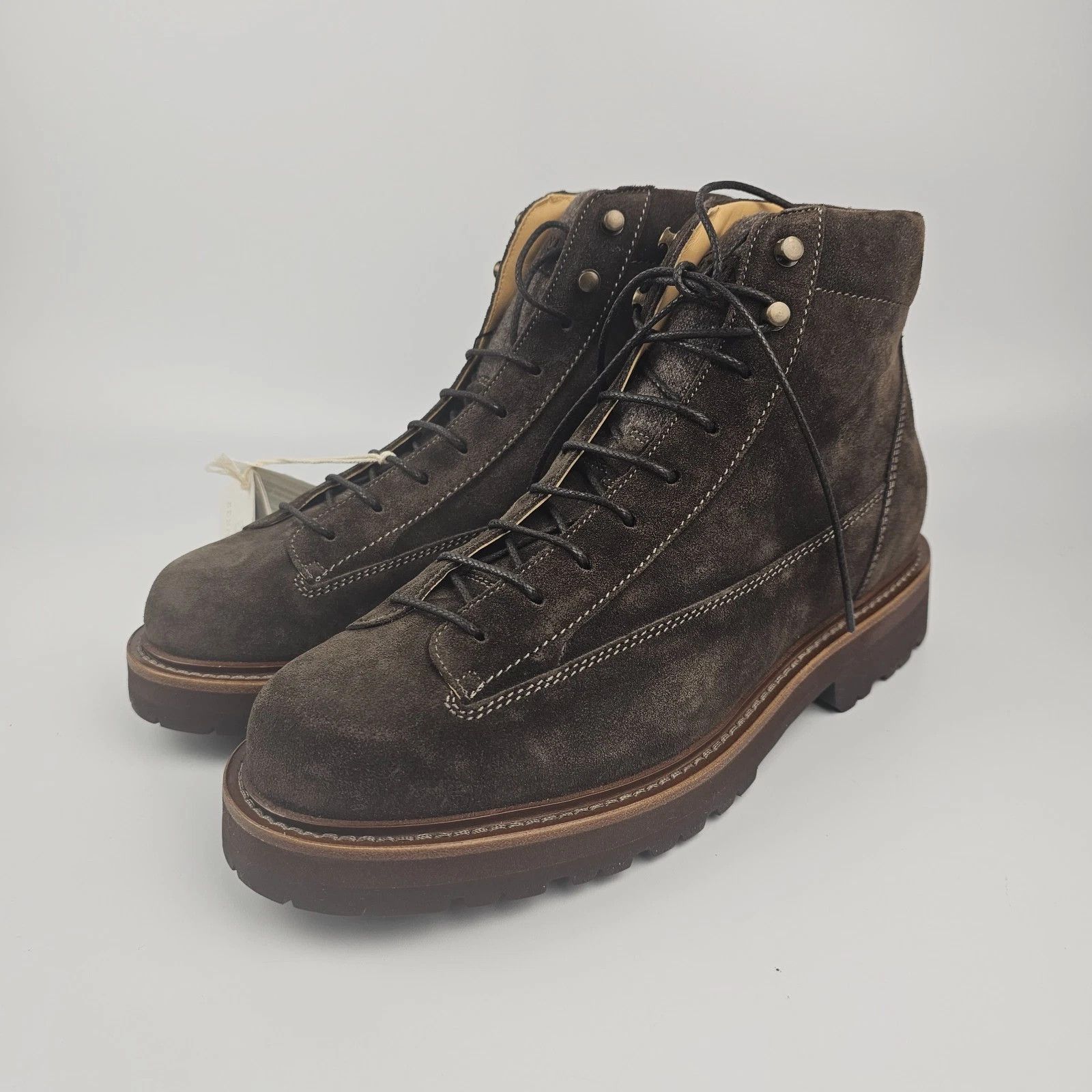 Brunello Cucinelli BRUNELLO CUCINELLI $1450 Brown Suede Boots New & Authentic Size US 6 / EU 39 - 1 Thumbnail
