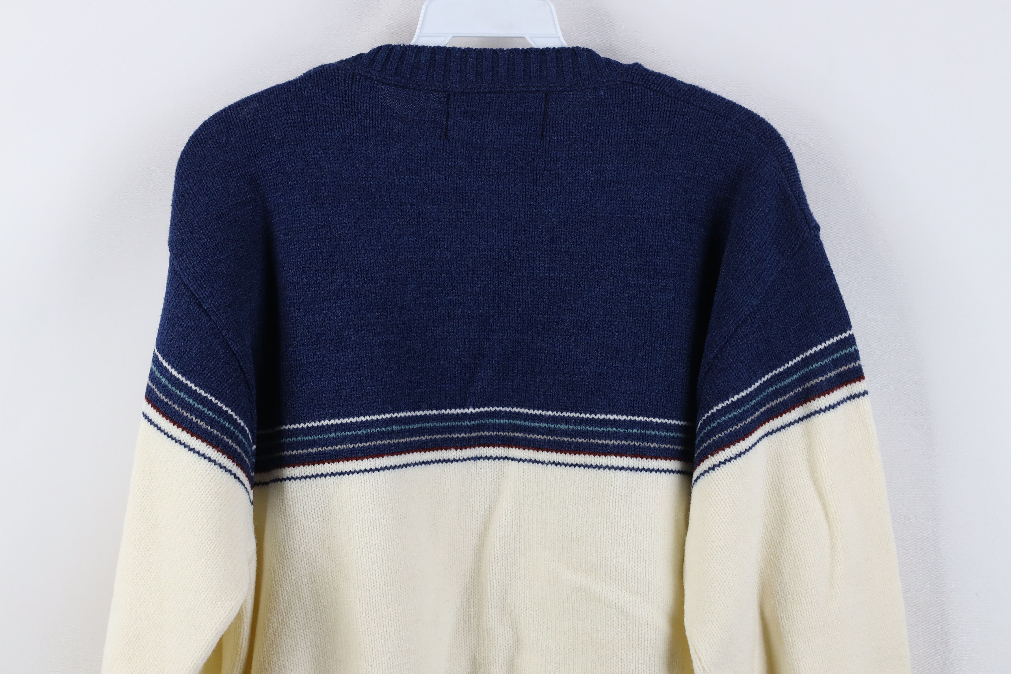 Vintage Vintage 70s Streetwear Striped Knit Crewneck Sweater USA Size US M / EU 48-50 / 2 - 10 Thumbnail