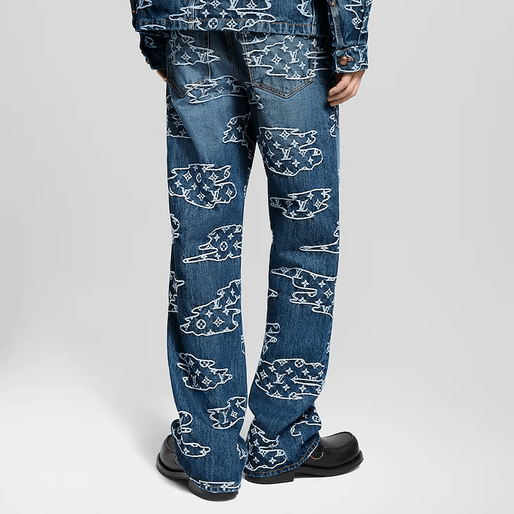 Louis Vuitton Monogram Denim Skate Trousers Size US 36 / EU 52 - 3 Thumbnail