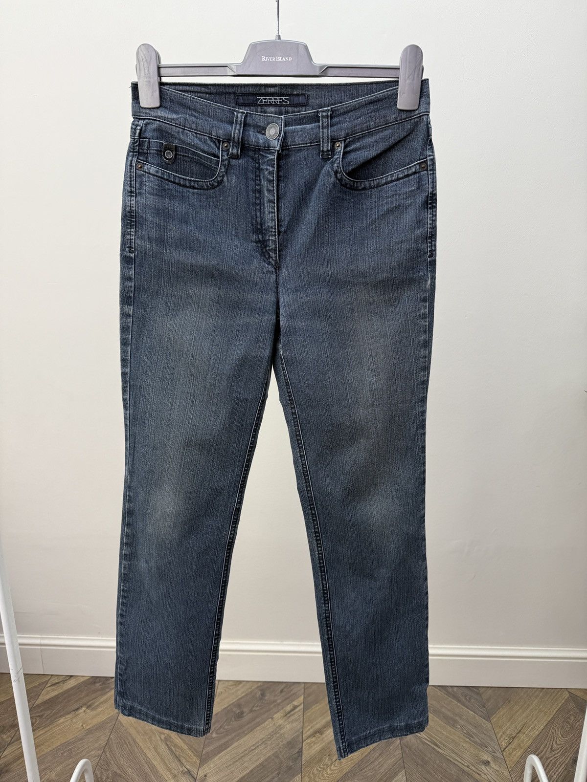 Other Vintage Zerres Women’s Stretch Jeans Straight Leg Size 27" / US 4 / IT 40 - 1 Thumbnail