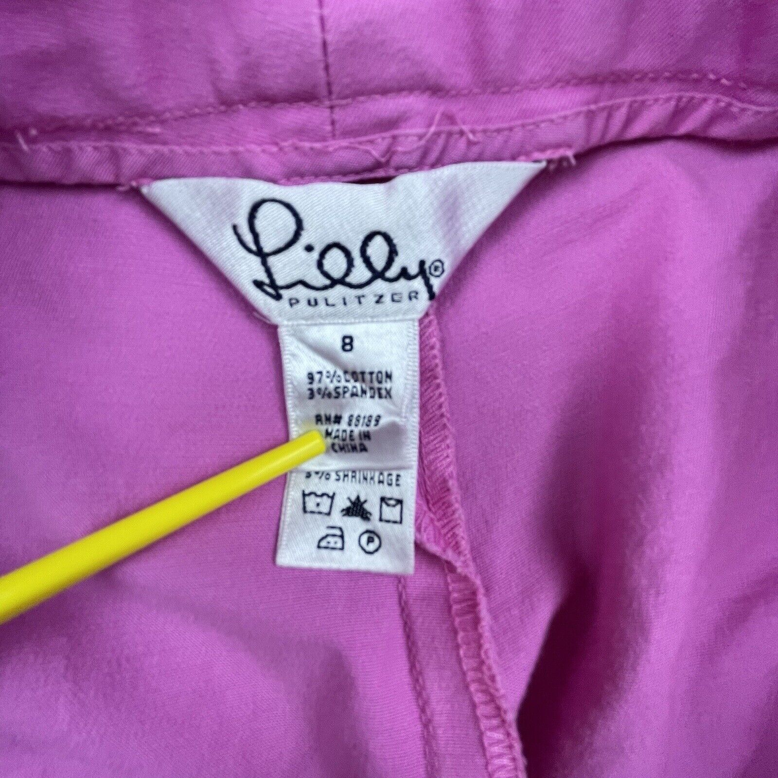 Lilly Pulitzer Lilly Pulitzer Pants Womens 8 Pink Trousers Straight Golf Size 30" / US 8 / IT 44 - 3 Thumbnail