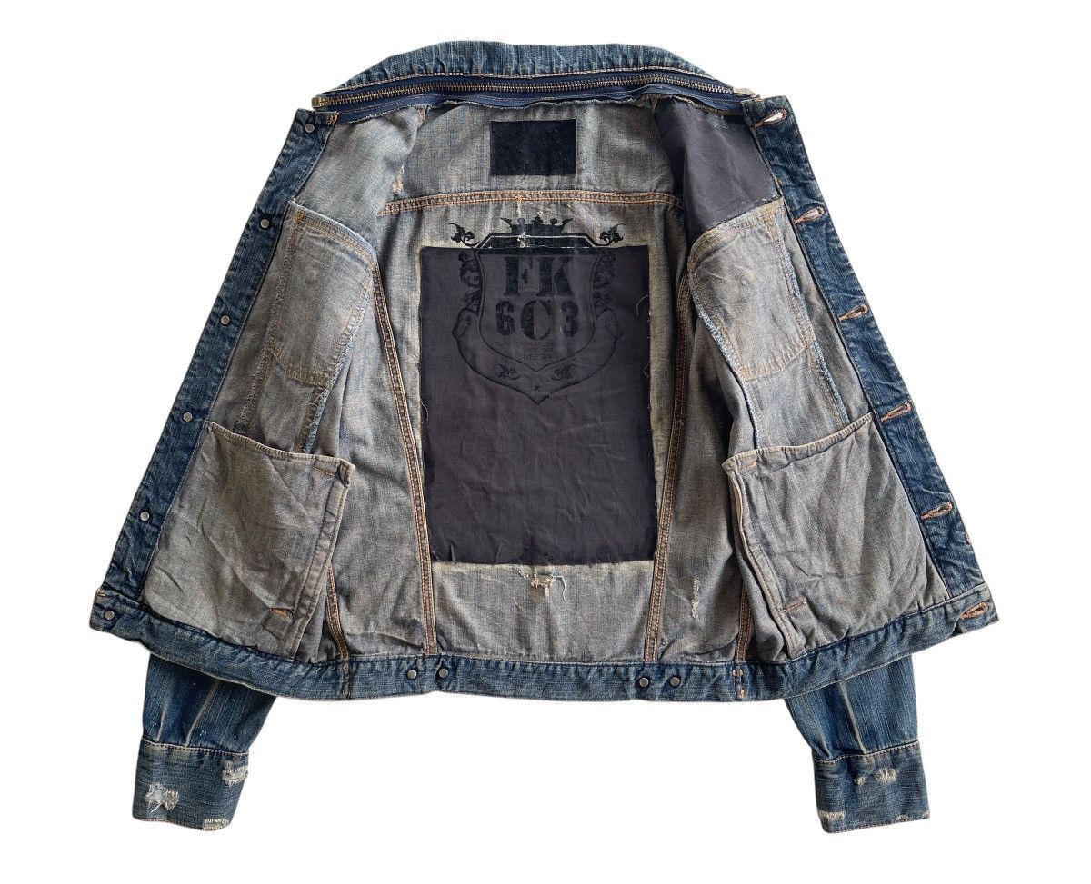 Japanese Brand MSGR Distressed Denim Jacket Size US M / EU 48-50 / 2 - 18 Thumbnail