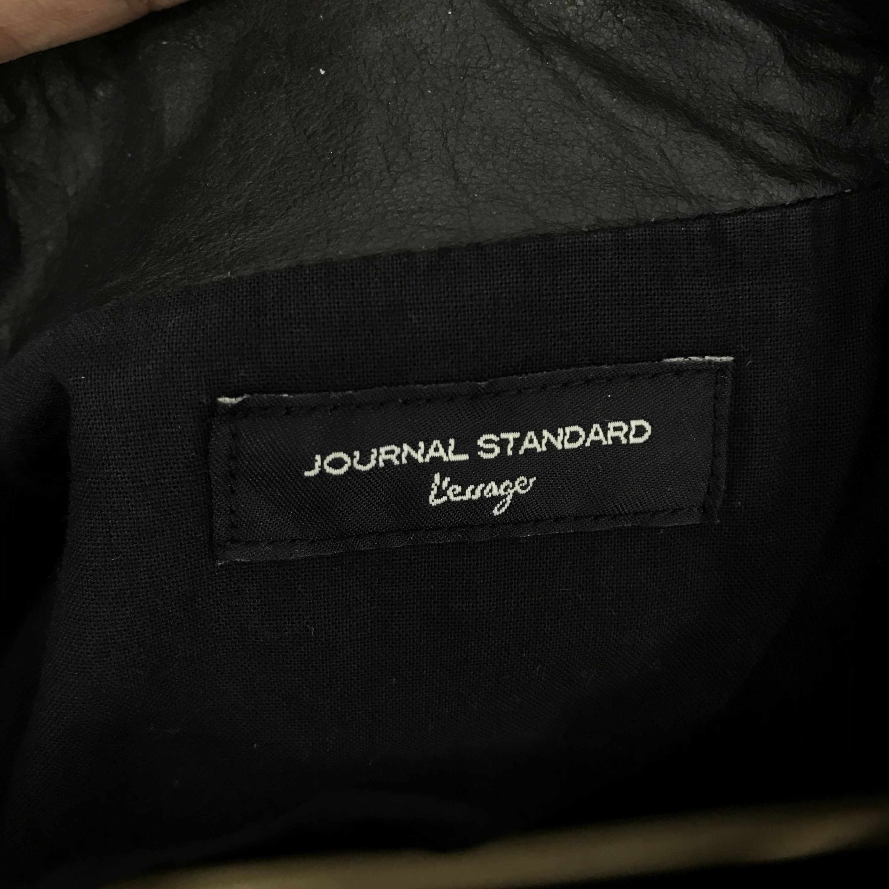Japanese Brand Vintage Journal Standard Sheep Skin Leather Double Collar Size US S / EU 44-46 / 1 - 10 Thumbnail