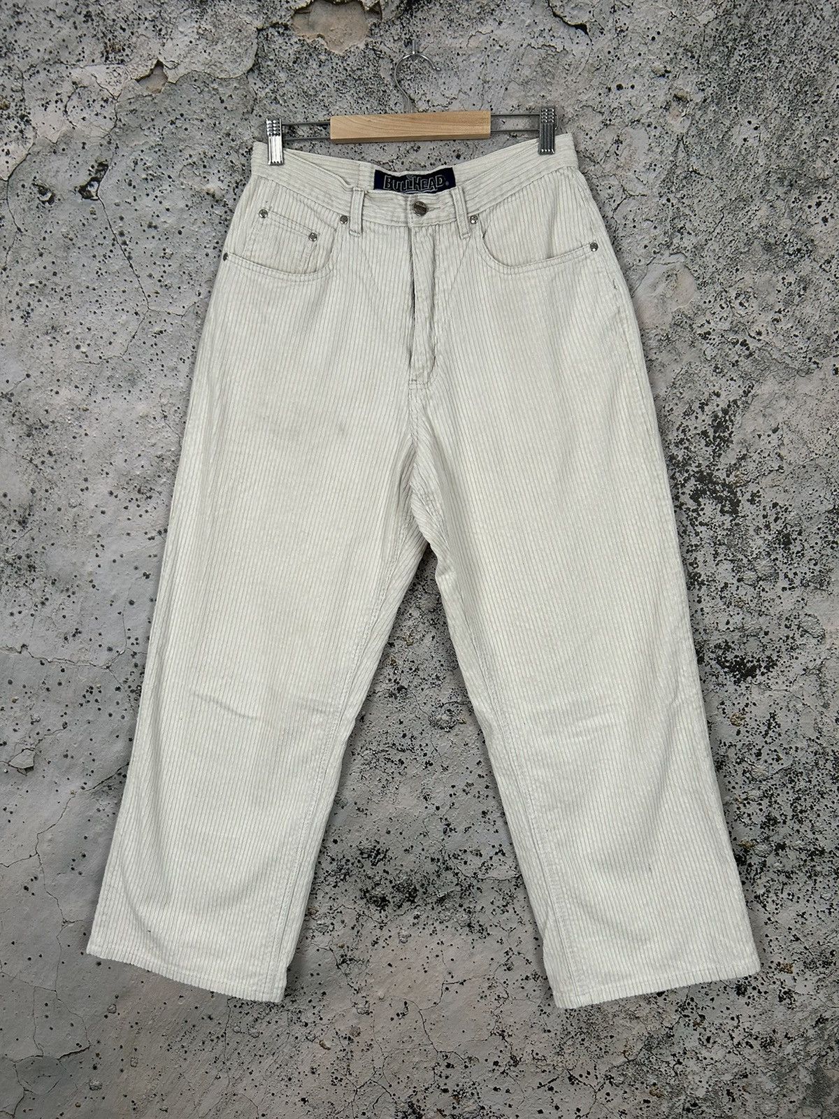Other Vintage Cream Corduroy Pants Skateboards Baggy Big Boy Retro Size US 30 / EU 46 - 1 Thumbnail