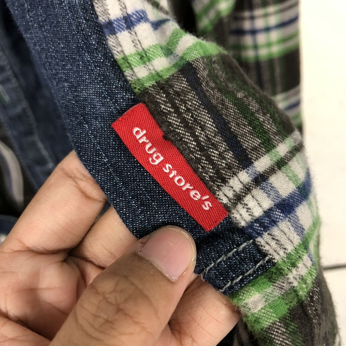 Hysteric Glamour 🔥VINTAGE BIKER JACKET HOODIE TARTAN DESIGN DRUG STORE’S Size US M / EU 48-50 / 2 - 20 Thumbnail