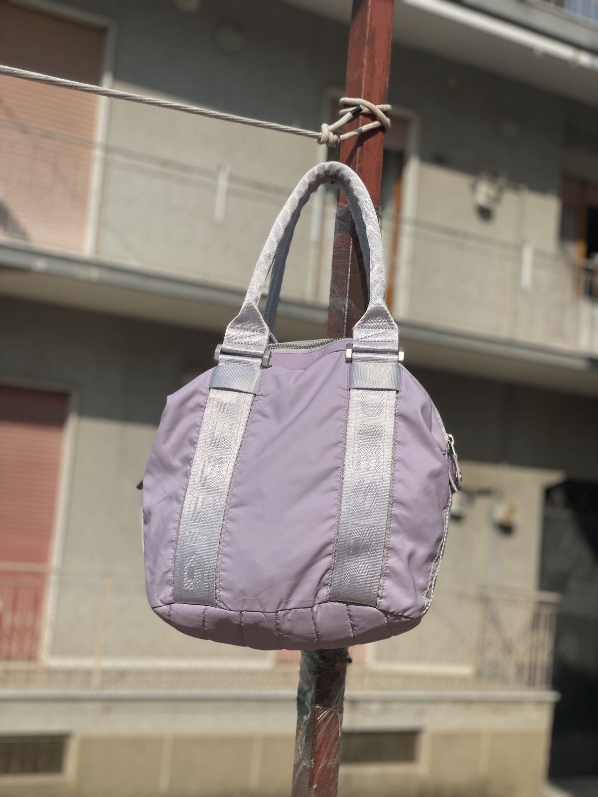 Diesel NEW DIESEL Y2K PURPLE NYLON HAND BAG Size ONE SIZE - 7 Thumbnail