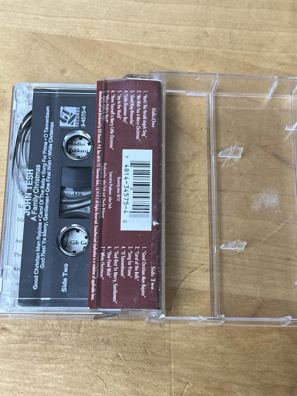 Other A Family Christmas John Tesh (Cassette Tape, 1994) Size ONE SIZE - 4 Thumbnail
