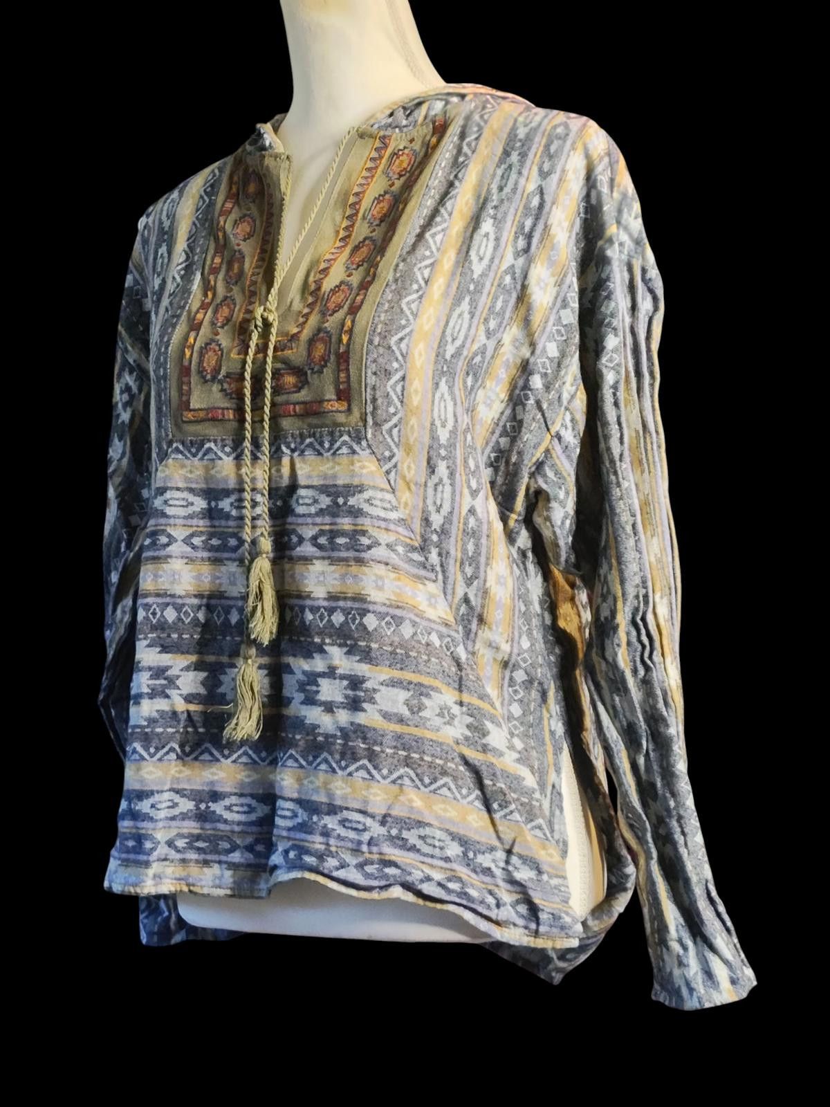 The Unbranded Brand Flying Tomato Bohemian Style Long Sleeve Women's Blouse Size S / US 4 / IT 40 - 4 Thumbnail