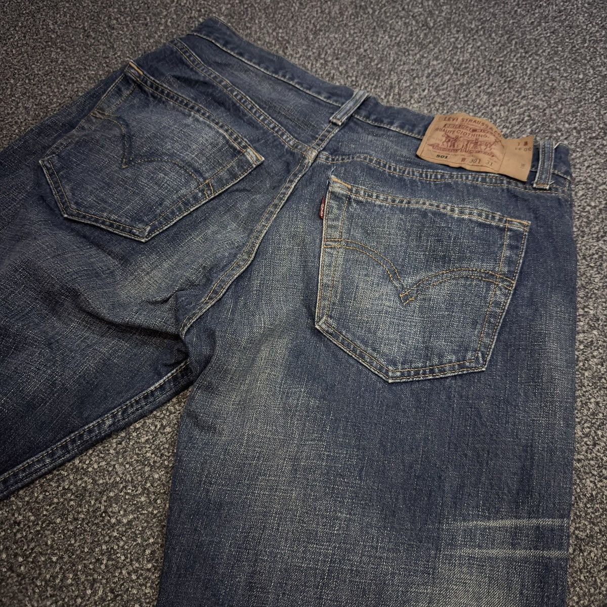 Engineered Garments × Levi's 🇯🇵 Vintage Y2K Levis 501 Stone Wash Blue Distressed Denim W30 Size US 30 / EU 46 - 7 Thumbnail
