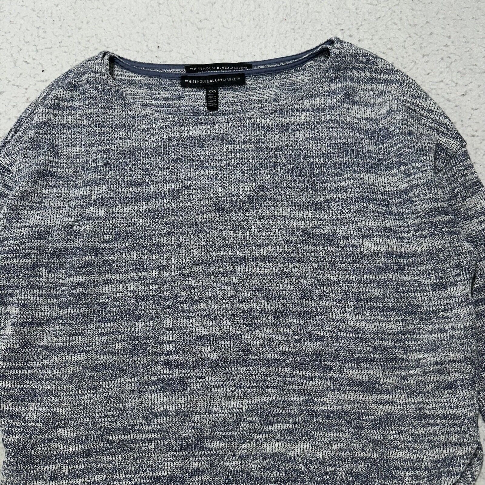 White House Black Market White House Black Market XXS Heathered Blue Tank + Sweater Size XXS / US 00 / IT 34 - 2 Thumbnail