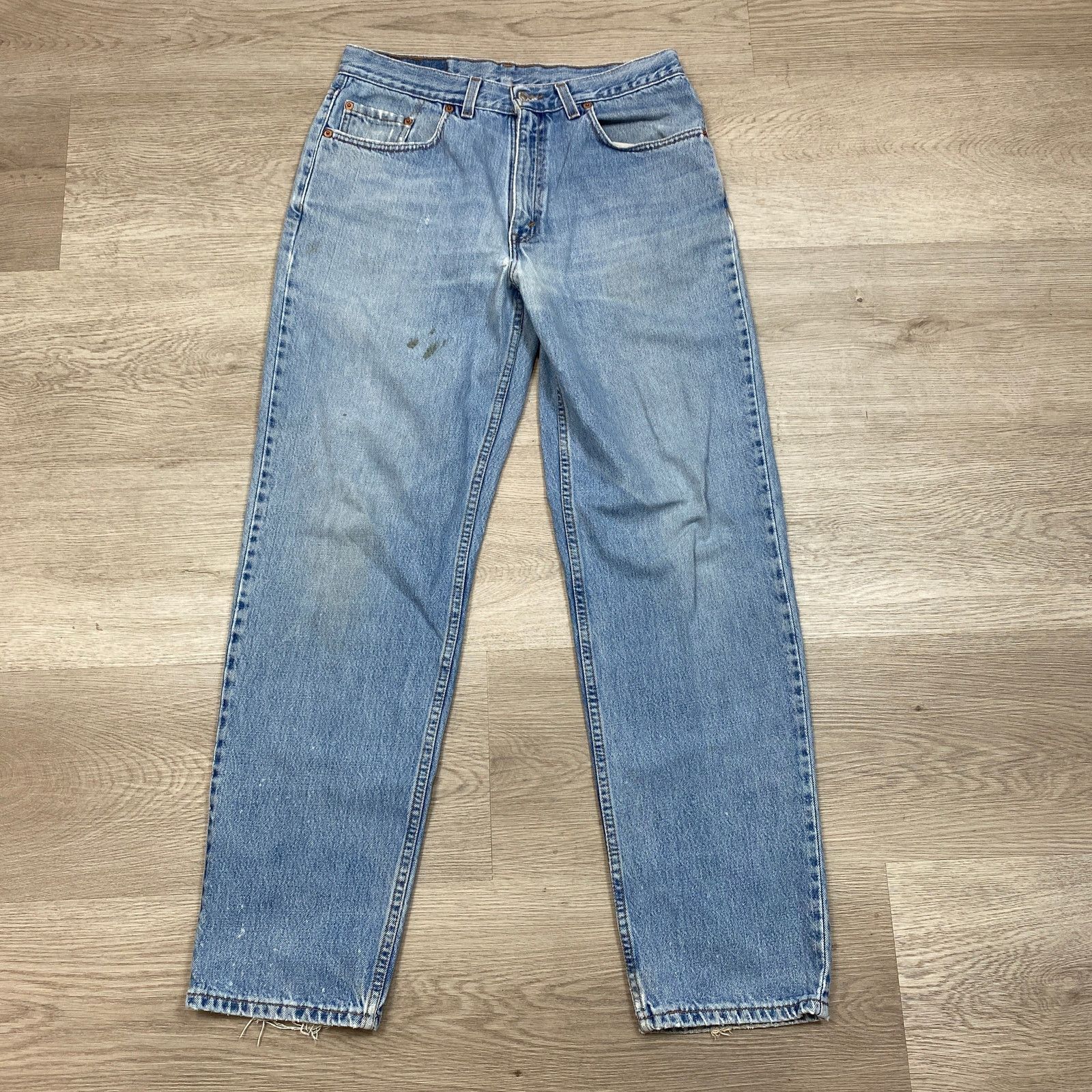 Levi's × Vintage VTG 90s Levi's 550 Relaxed Fit Jeans 32x32 Made in USA Size US 32 / EU 48 - 2 Thumbnail