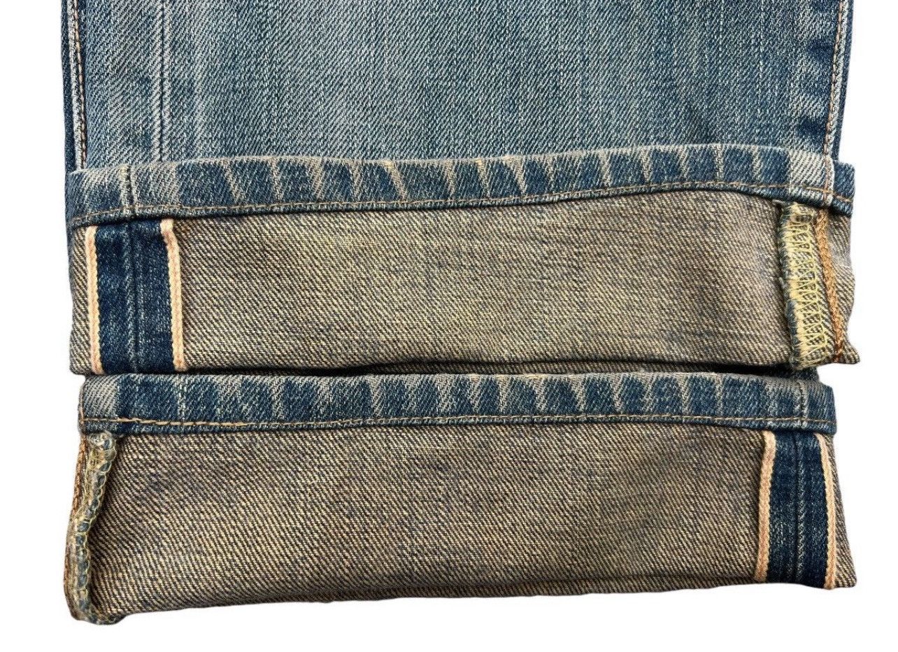 Edwin Edwin 505x Selvedge Distressed Mudwash Wide Jeans 31x30 Size US 31 - 6 Thumbnail