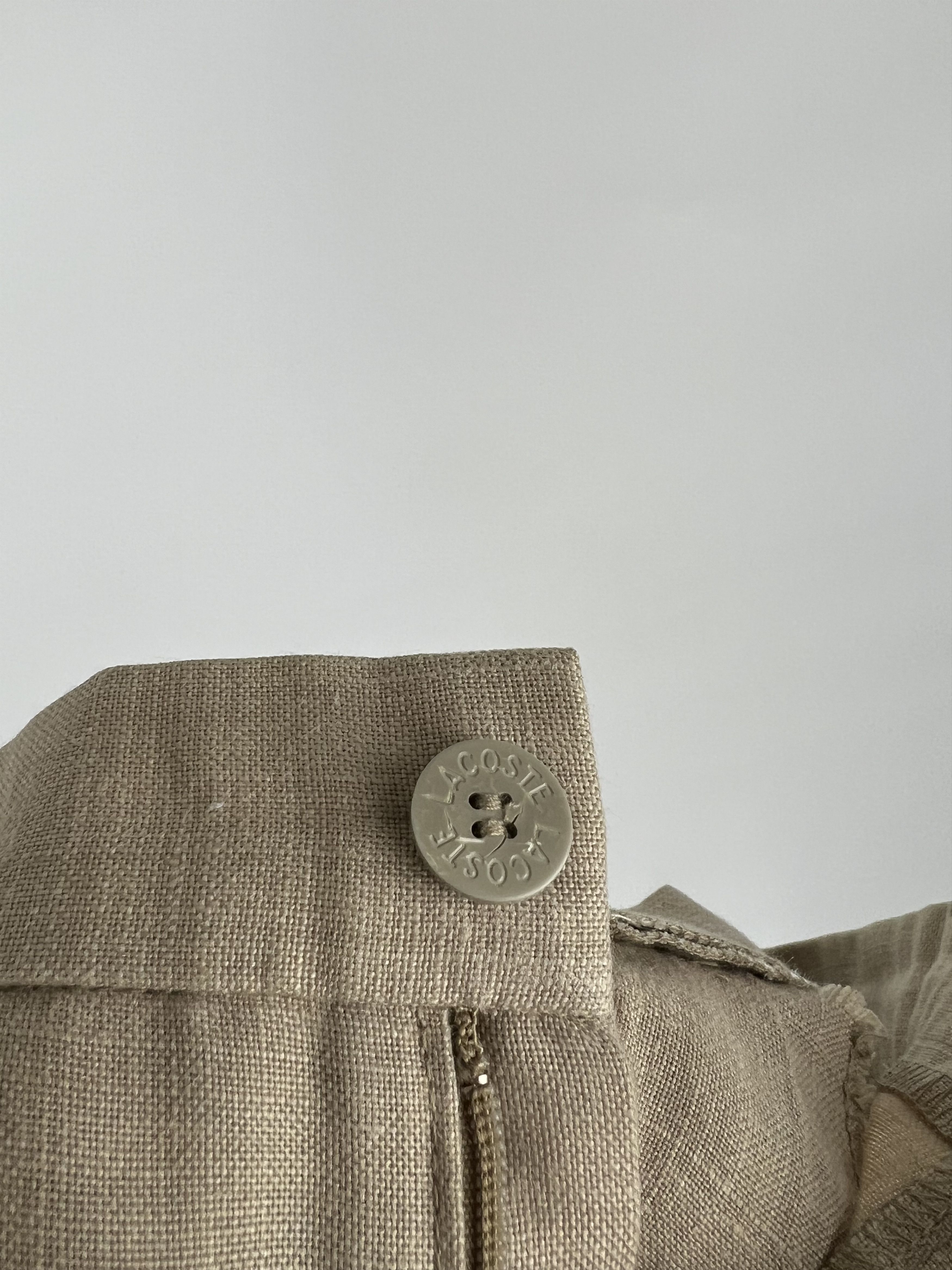 Lacoste × Vintage Chemise Lacoste Vintage Men's Beige Bermuda Shorts Size XS/S Size US 30 / EU 46 - 5 Thumbnail