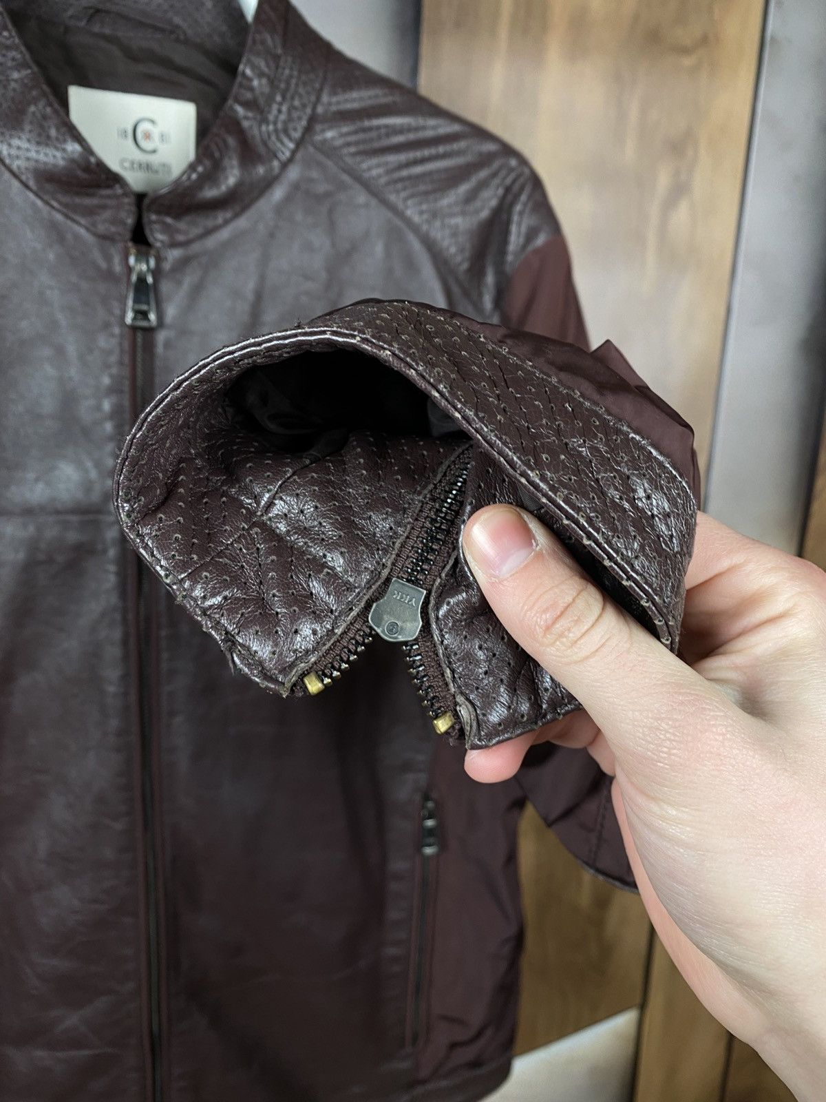 Cerruti 1881 🐊Lather Jacket Cerruti 1881 Path Logo Size 50🐊 Size US M / EU 48-50 / 2 - 12 Thumbnail