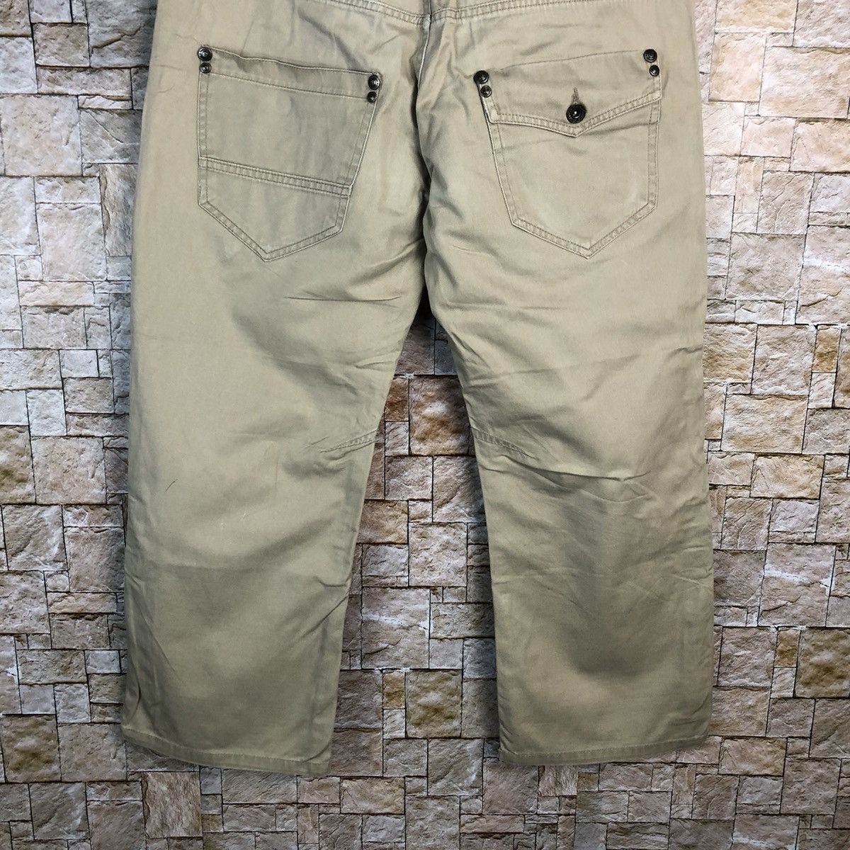 Japanese Brand × Seditionaries Double Focus stretwear double waist Cream Cargo Pants #A622 Size US 33 - 15 Thumbnail