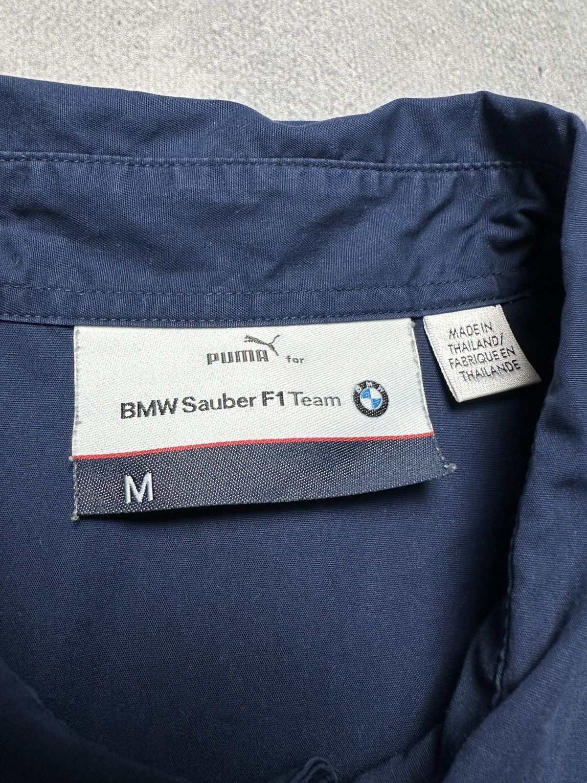 BMW × Puma Puma BMW Sauber F1 Motor Shirt Button Up y2k 00s Racing Tee Size US M / EU 48-50 / 2 - 9 Thumbnail