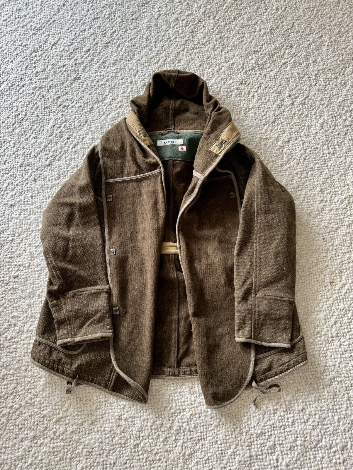 Kapital Brown’s Beach Jacket Ring Coat Size US M / EU 48-50 / 2 - 2 Thumbnail