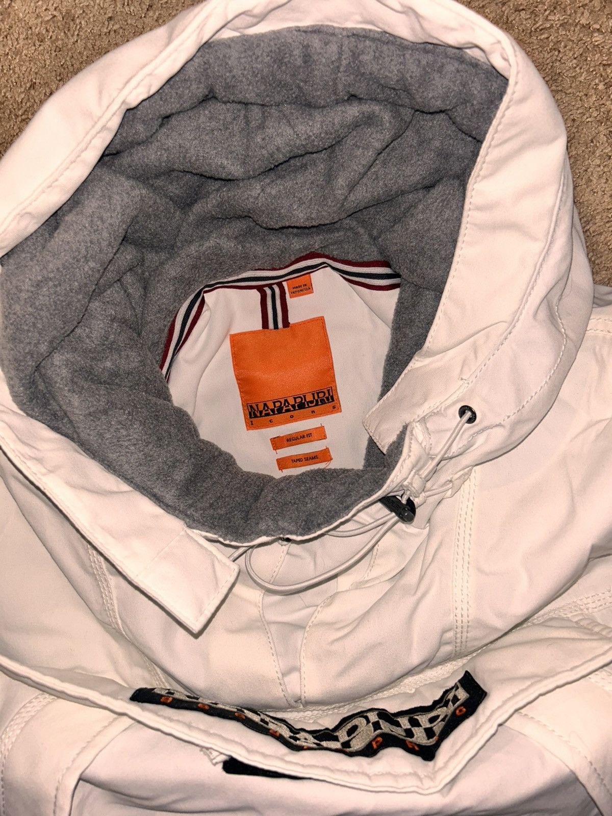 Napapijri White Napapijri anorak windbreaker jacket Size US XXL / EU 58 / 5 - 4 Thumbnail
