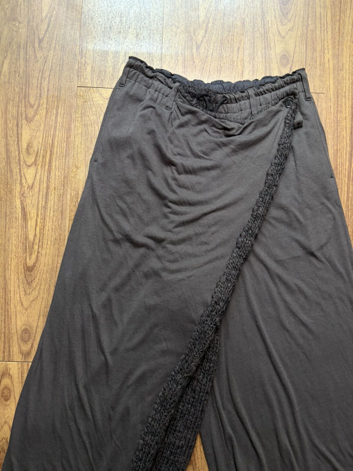 Yohji Yamamoto AW15 Yohji Yamamoto Pour Homme Hybrid Wool Wrap Skirt Pants Size US 32 / EU 48 - 4 Thumbnail