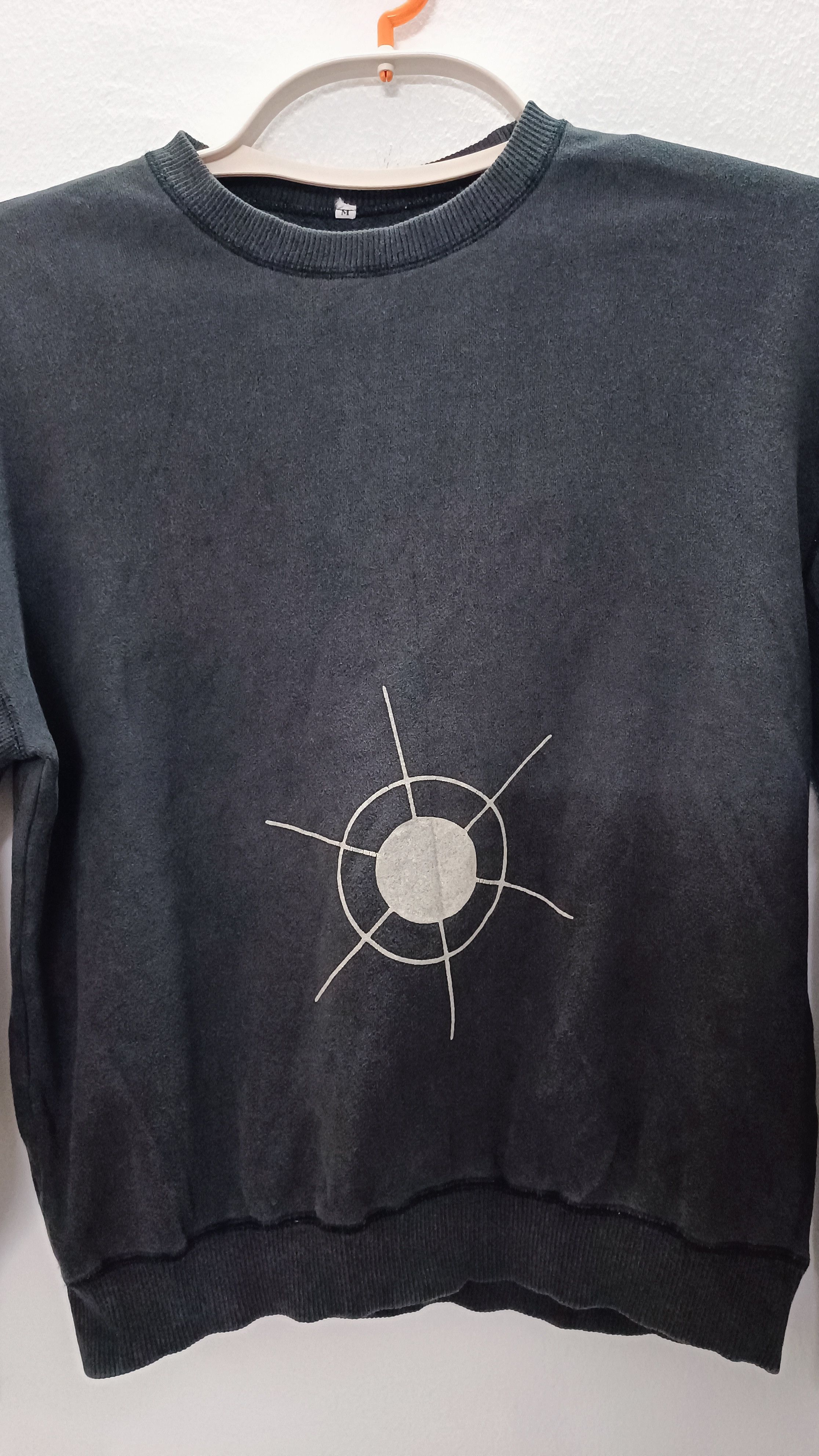 Japanese Brand × Vintage Vintage Look Black Sweatshirts Size M / US 6-8 / IT 42-44 - 2 Thumbnail