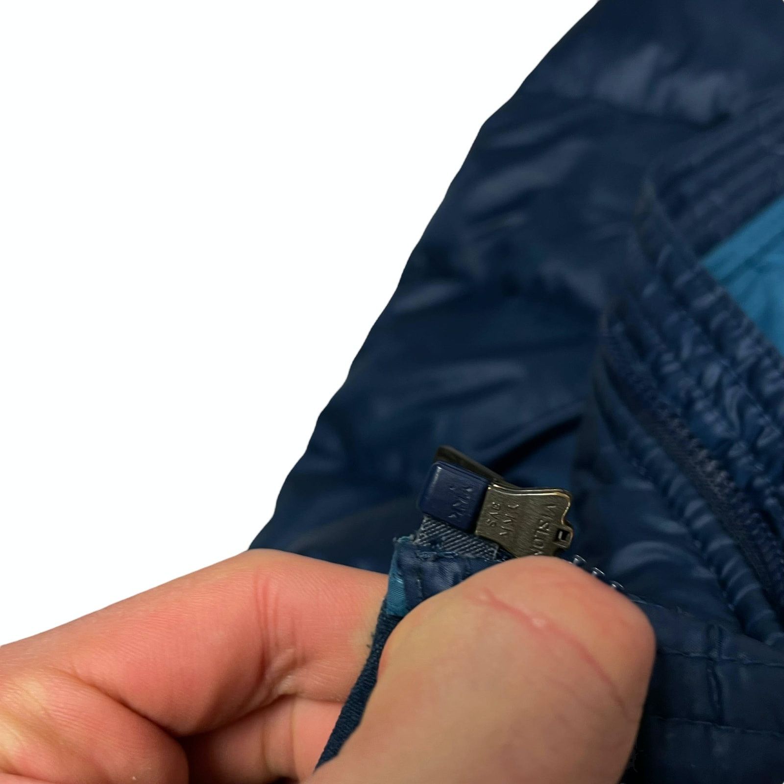 Nike × Vintage Nike Swoosh 550 Mens Navy Polyester Full Zip Puffer Jacket M Size US M / EU 48-50 / 2 - 13 Thumbnail