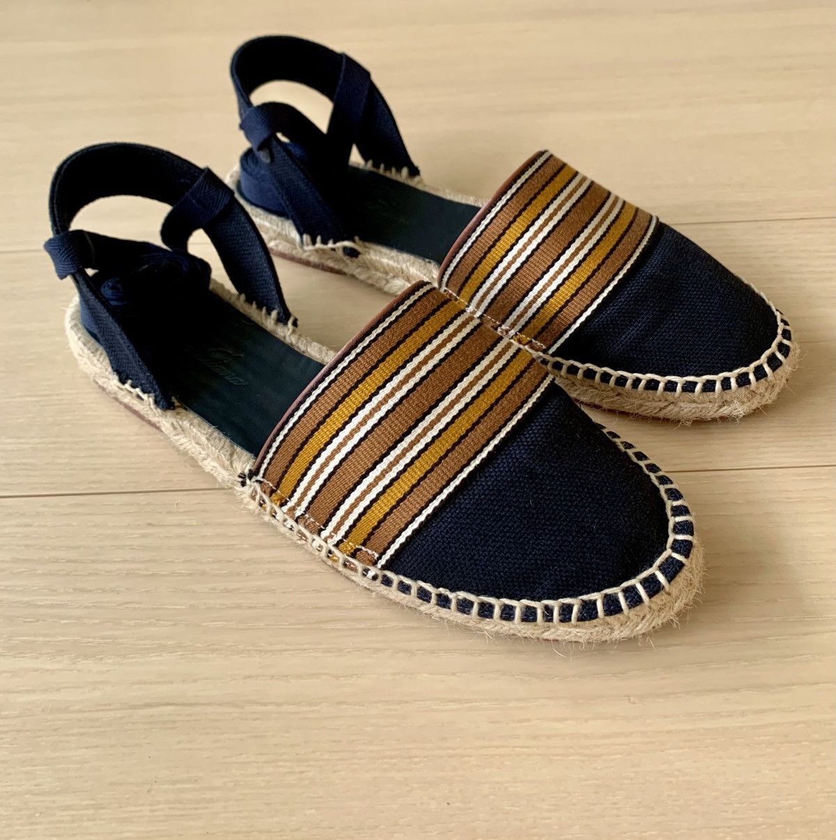 Loro Piana Loro Piana Women’s Espadrilles Navy with Stripes EU39 Size US 9 / IT 39 - 6 Thumbnail
