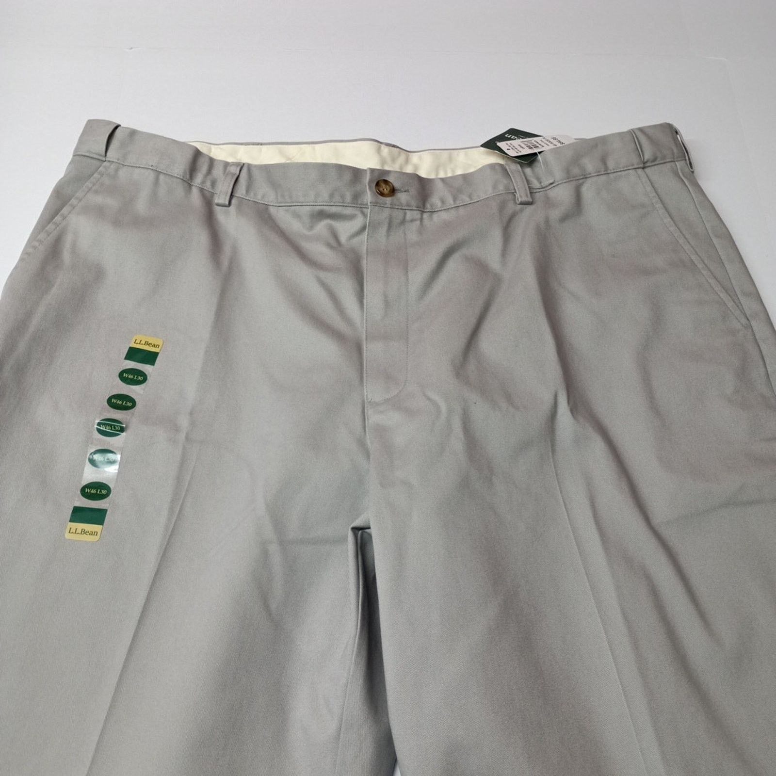 L.L. Bean L.L. Bean Double L Natural Chino Pants Men's Size 46x30 Gray Size US 44 / EU 60 - 3 Thumbnail
