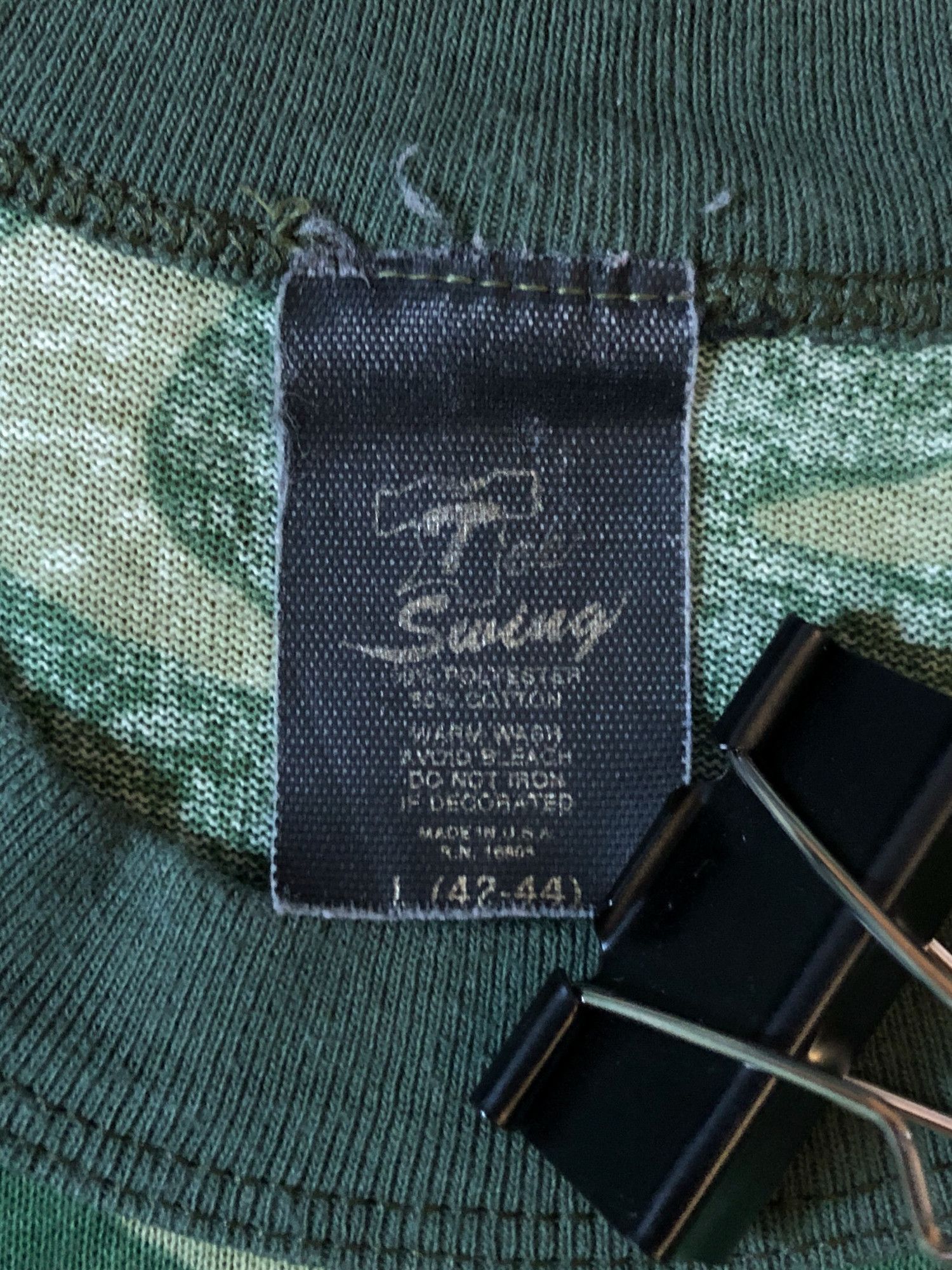 Vintage 80s Mount Collar Camo Military Long Sleeve T-Shirt Size US L / EU 52-54 / 3 - 3 Thumbnail