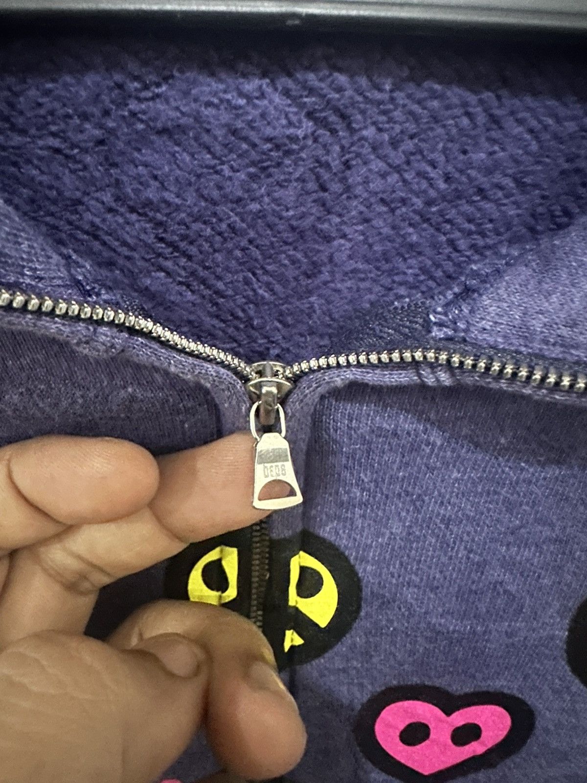 Bape Vintage (BAPE) Baby Milo Peace Love full-zip hoodie Size US L / EU 52-54 / 3 - 5 Thumbnail