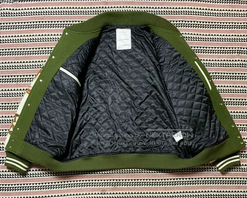 READYMADE Ready Made chair baseball jacket retro military blanket wo Size US L / EU 52-54 / 3 - 3 Thumbnail