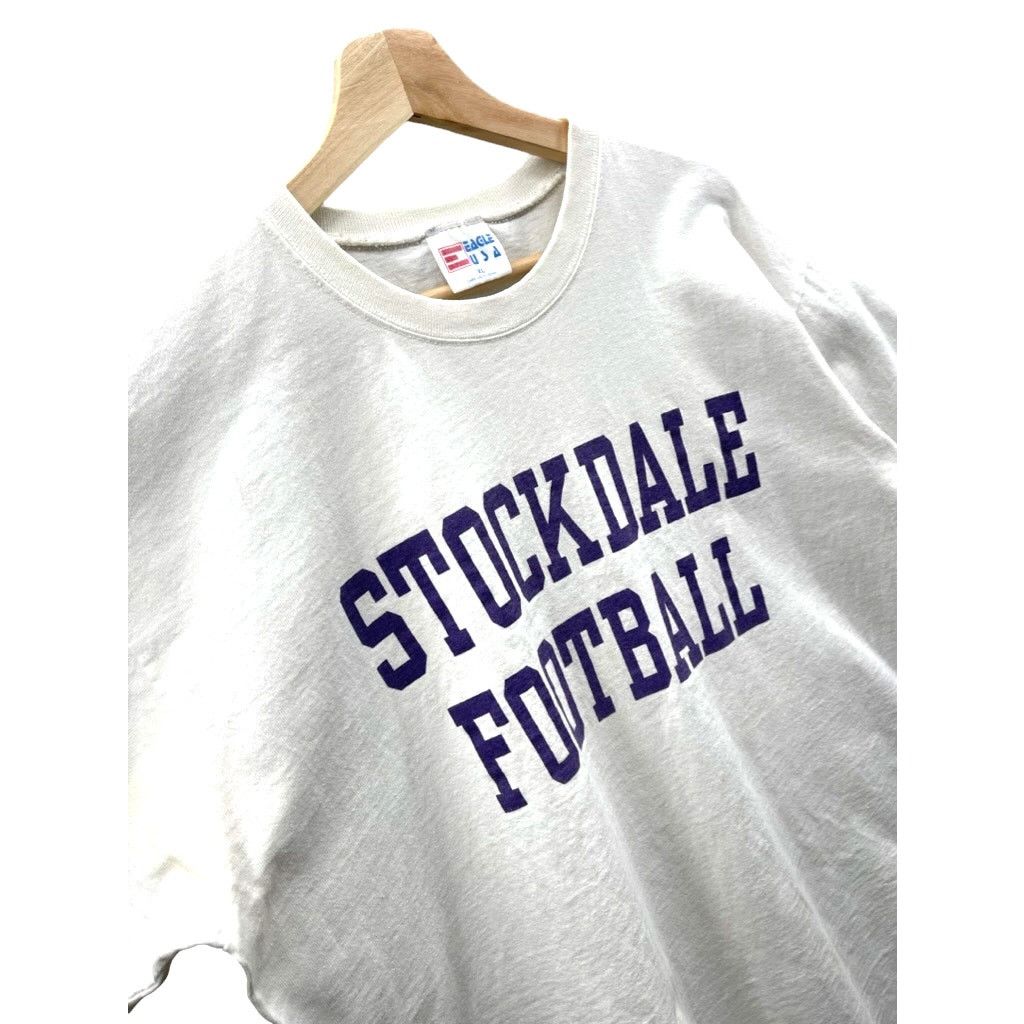 Vintage Vintage 1990's Stockdale Football Graphic T-Shirt Size US XL / EU 56 / 4 - 5 Thumbnail