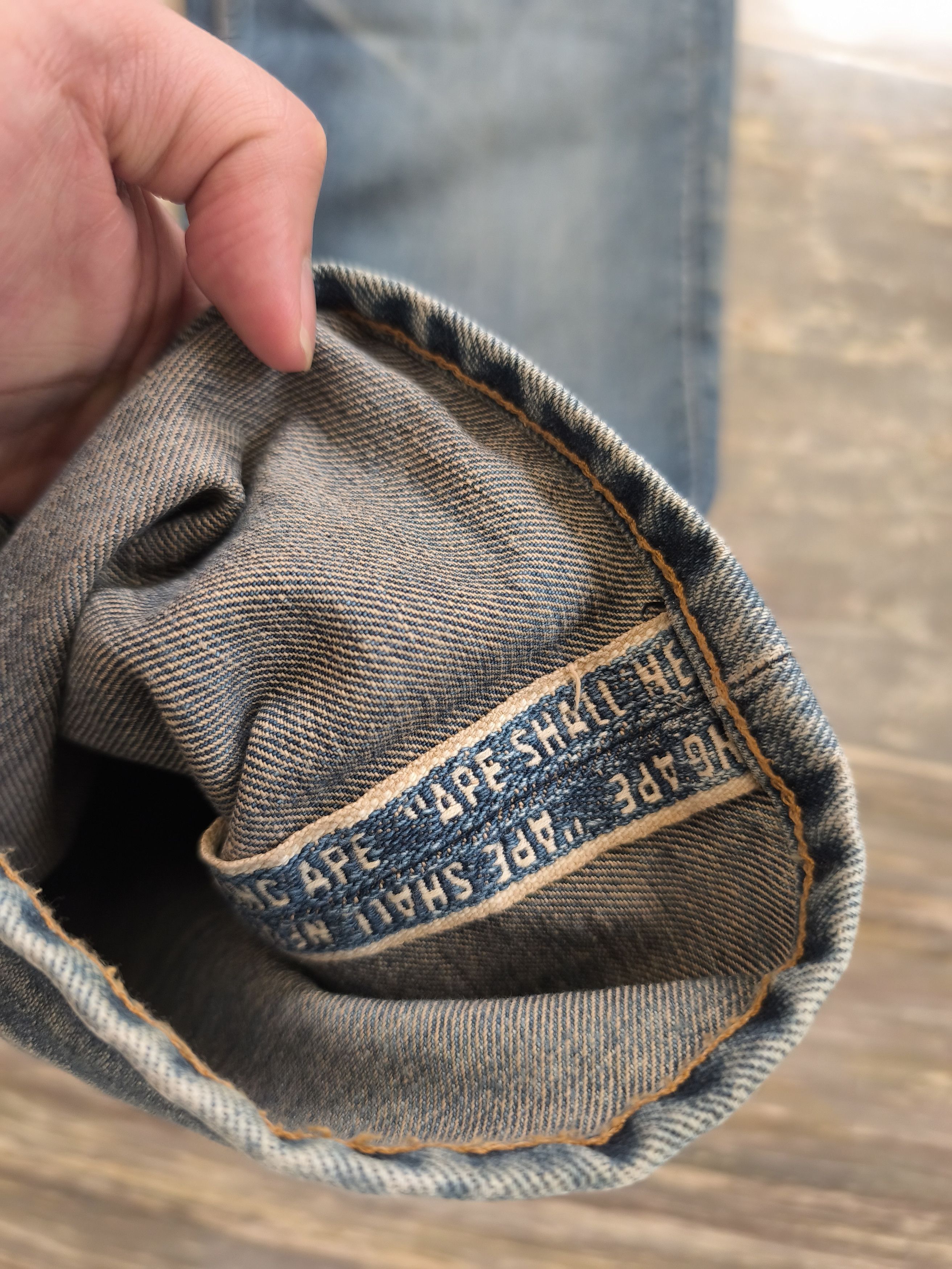 Bape OG Bapesta Denim Pants Selvedge Size US 32 / EU 48 - 14 Thumbnail