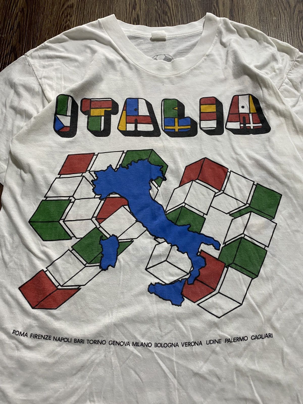 Vintage World Cup Italy Coppa Del Mondo Football Vintage 1990’s Size US M / EU 48-50 / 2 - 2 Thumbnail