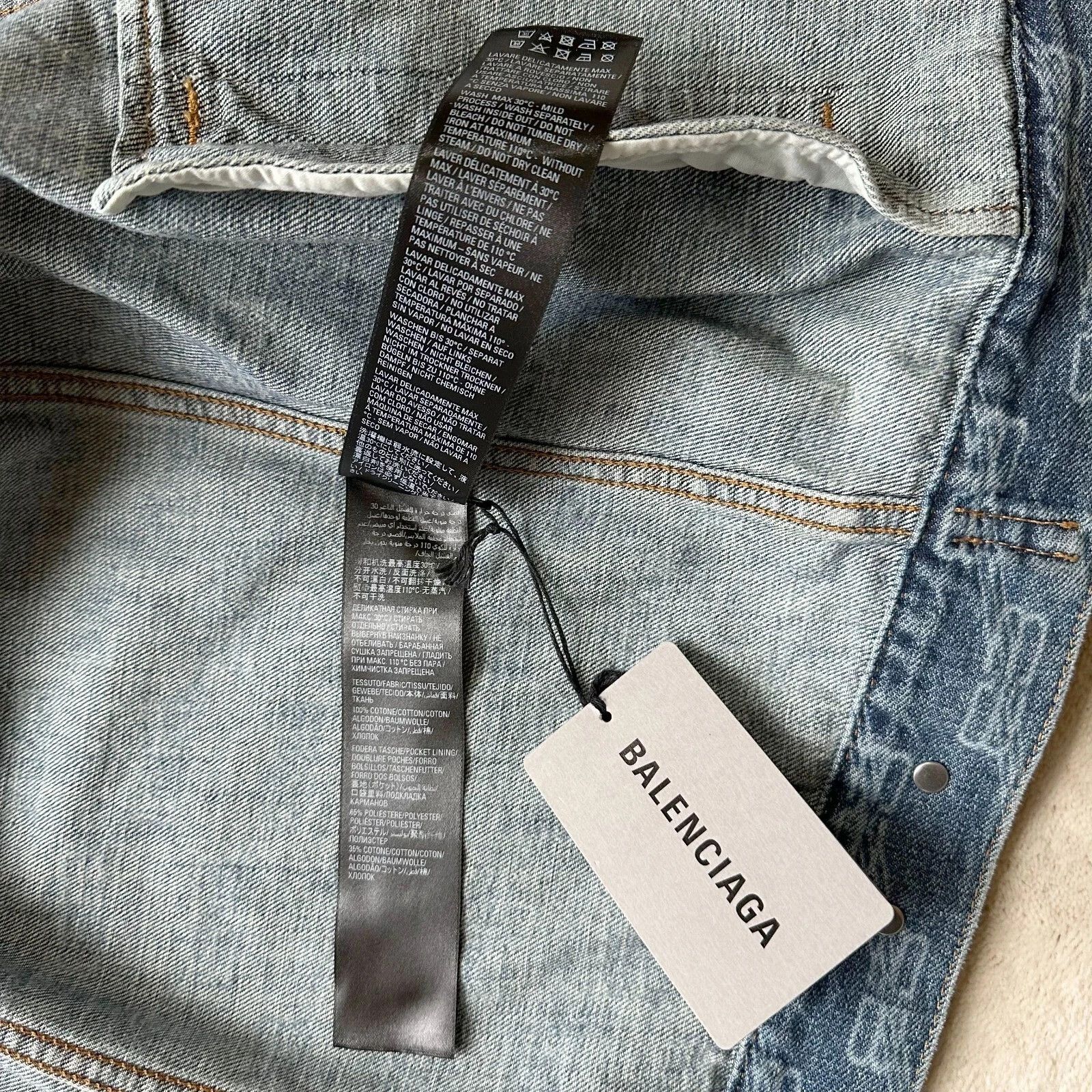 Balenciaga NWT Authentic BALENCIAGA All-Over BB Monogram LOGO JACKET Size US M / EU 48-50 / 2 - 12 Thumbnail