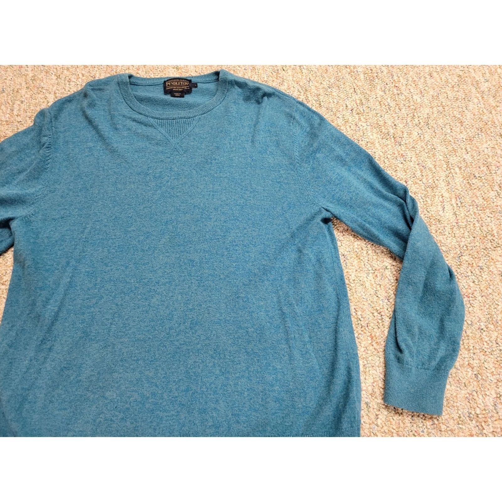 Pendleton Pendleton Sweater Mens Large Teal Knit Pullover Long Sleeve Casual Outdoor Size US L / EU 52-54 / 3 - 7 Thumbnail