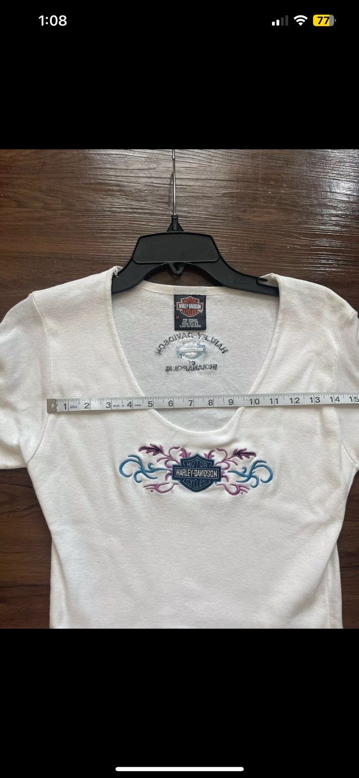 Harley Davidson × Vintage Y2K Harley Davidson Indianpolis Women’s Top (M) Size M / US 6-8 / IT 42-44 - 8 Thumbnail