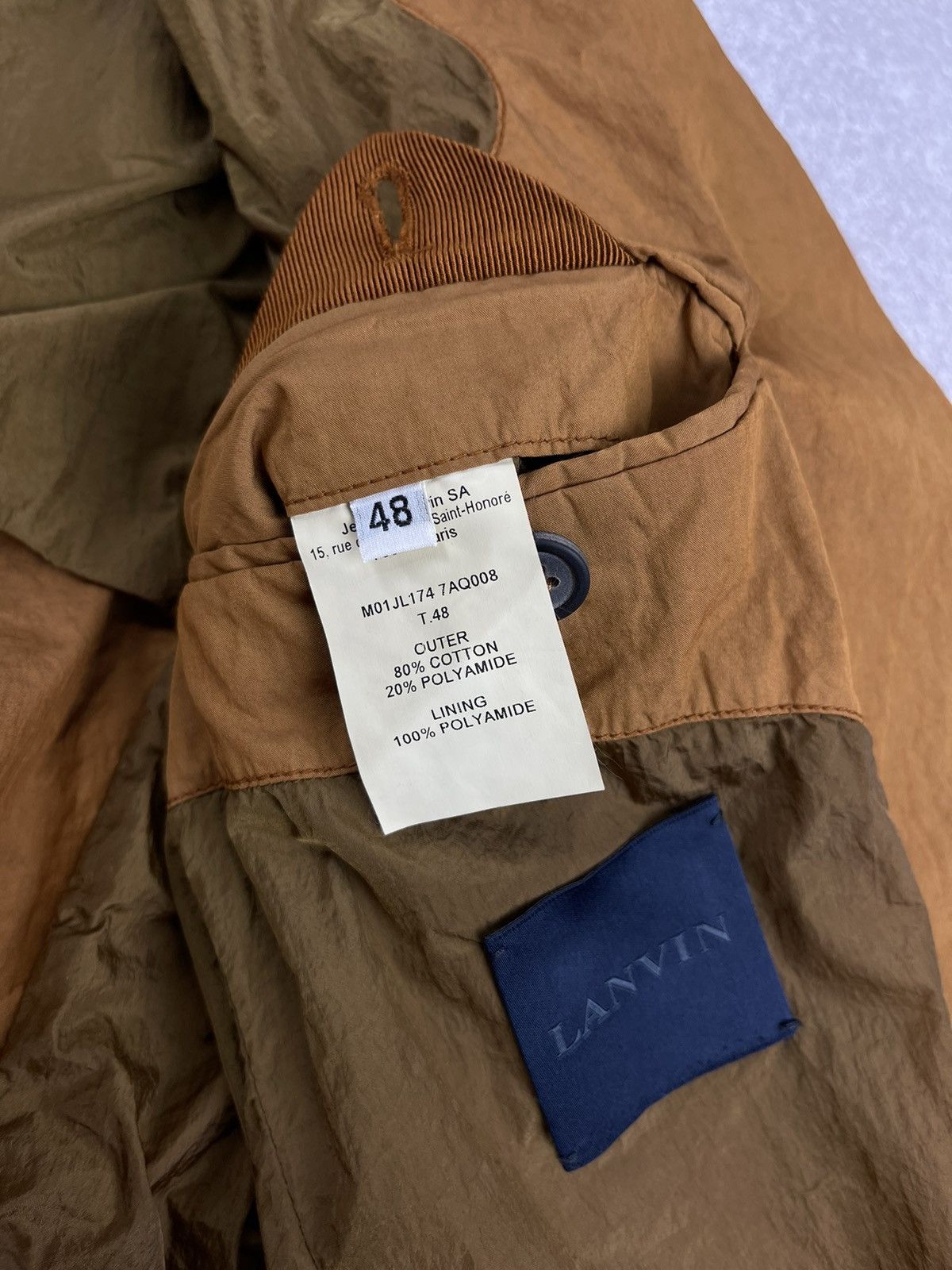 Lanvin × Vintage Vintage Lanvin Nylon Blazer Jacket Men’s Size 48 Size US M / EU 48-50 / 2 - 9 Thumbnail