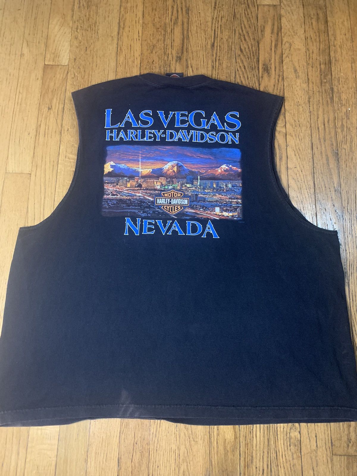Harley Davidson × Vintage Cut off Harley Davidson t shirt Size US XXL / EU 58 / 5 - 1 Thumbnail