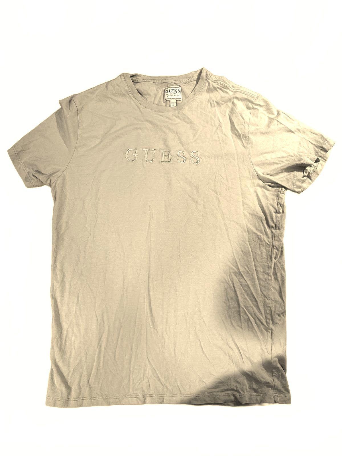 Guess Men's Medium Guess "Cream" T-shirt Size US M / EU 48-50 / 2 - 1 Thumbnail