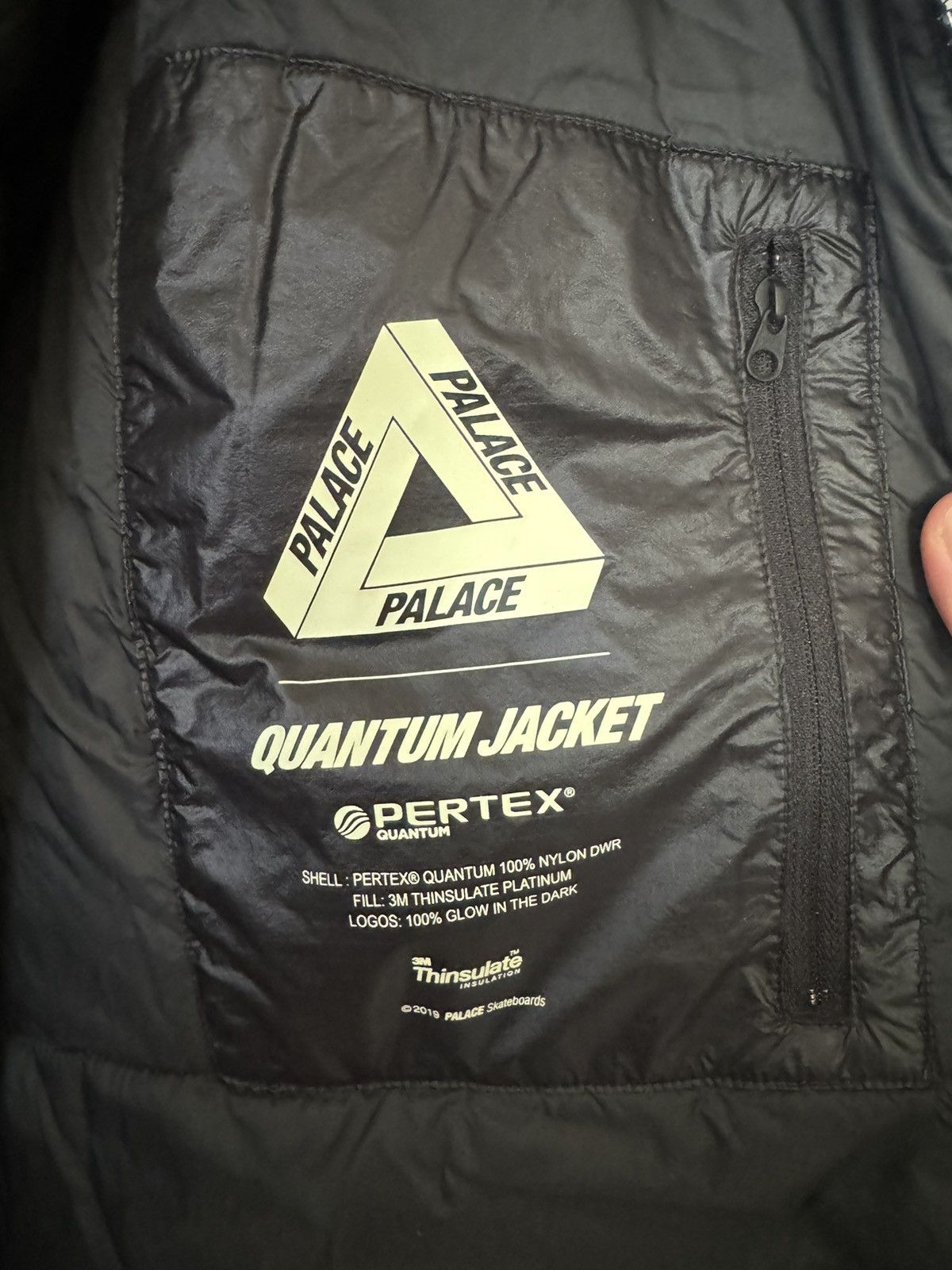 Palace Palace Glow in The Dark Pertex Quantum Jacket | Grailed