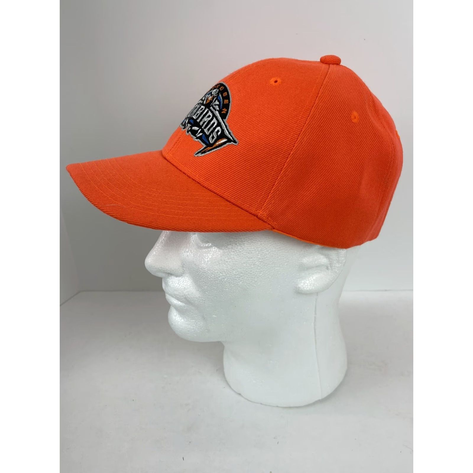 Vintage BASEBALL Cap Aberdeen Ironbirds Orange Melonwear Adjustable OSFM Unisex Adults Baseball Theme Predator 90s? Size ONE SIZE - 3 Thumbnail