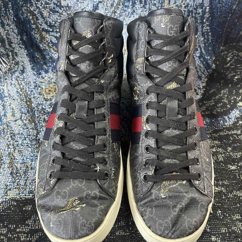 Gucci Gucci Ace GG Supreme High-Top Sneakers Size US 9.5 / EU 42-43 - 2 Thumbnail