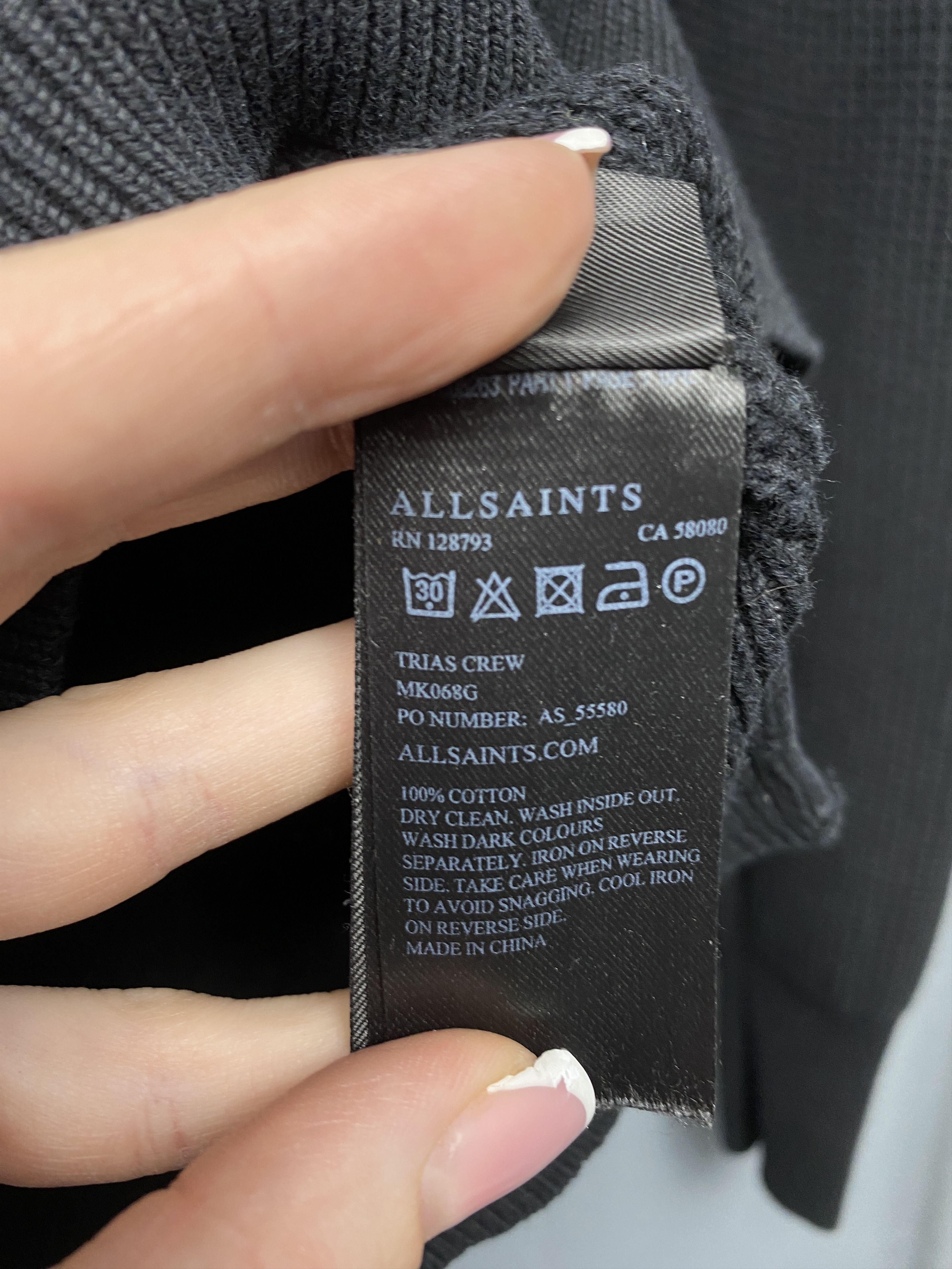 Allsaints Allsaints Mens Trias Crew Neck Knit Sweater Size US M / EU 48-50 / 2 - 6 Thumbnail