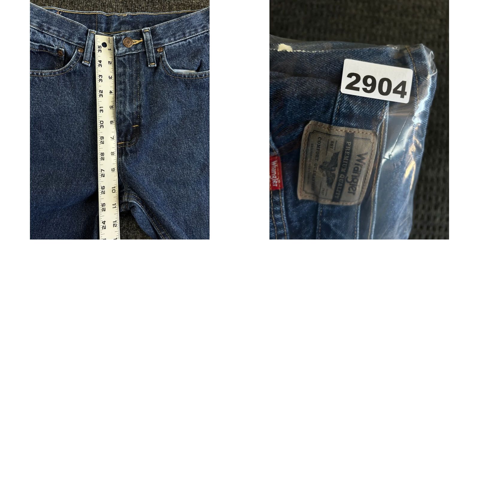 Wrangler VINTAGE Wrangler Jeans Regular Fit 29 x 30 Blue Denim 96501MR Cowboy Work Jeans Mens Regular Blue Denim 29in 30in Size US 29 - 8 Thumbnail
