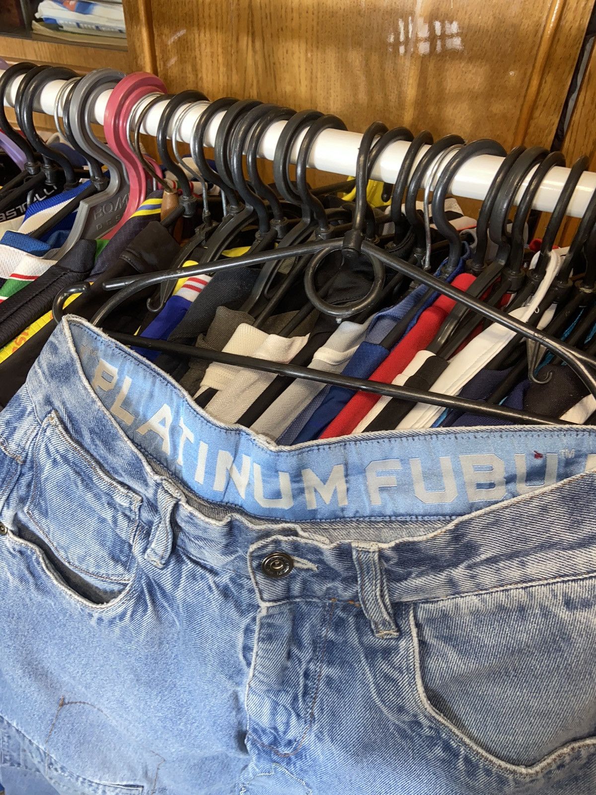 Fubu × Vintage RARE BAGGY FUBU PLATINUM 00s VINTAGE RAP AVANT GARDE PANTS Size US 34 / EU 50 - 9 Thumbnail