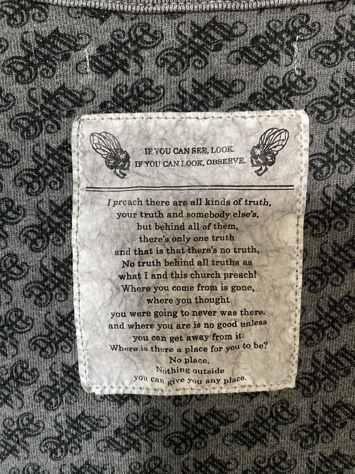 Bias × Japanese Brand × Takahiromiyashita The Soloist. BIAS Number Nine poem Anarchy tee Size US XL / EU 56 / 4 - 11 Thumbnail