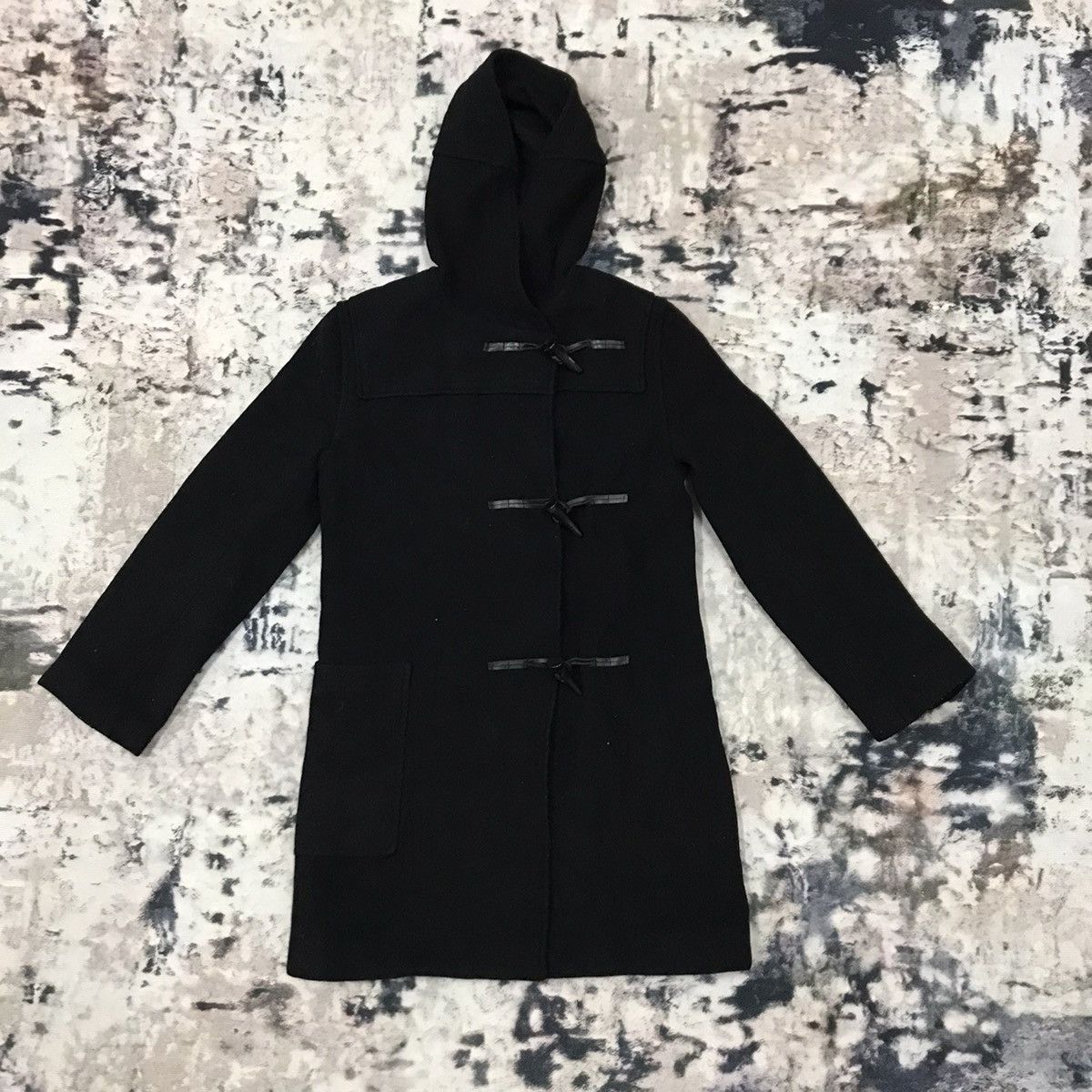 GLOVERALL MONTY DUFFLE COAT BLACK