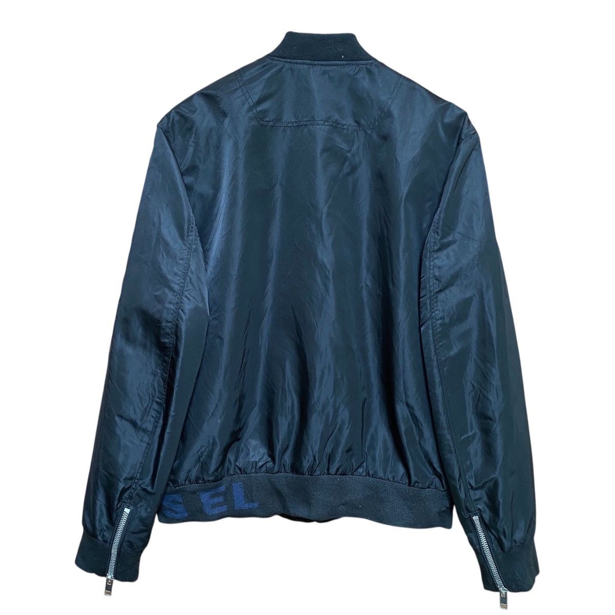 Diesel 💥DIESEL BLACK BIKER BOMBER JACKET Size US XL / EU 56 / 4 - 6 Thumbnail