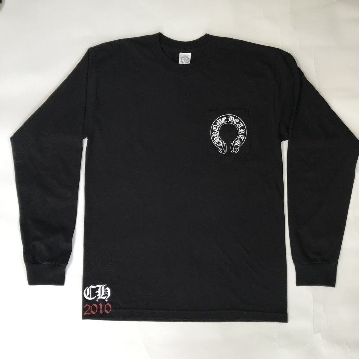 Chrome Hearts Chrome Hearts Crew, Scroll Logo, Pocket Horse Shoe Size US L / EU 52-54 / 3 - 1 Thumbnail